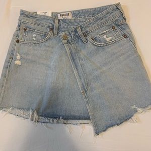 Agolde Broken Criss Cross Skirt